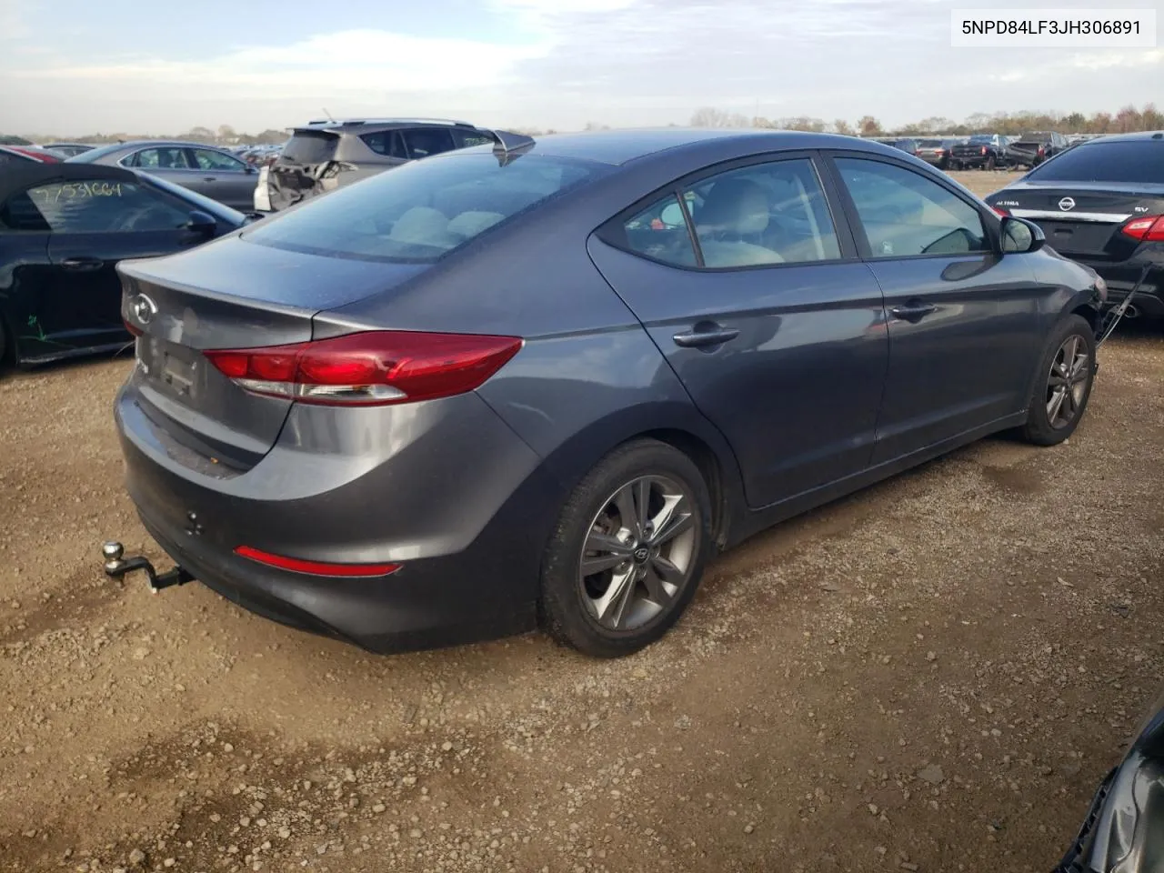 2018 Hyundai Elantra Sel VIN: 5NPD84LF3JH306891 Lot: 77173464