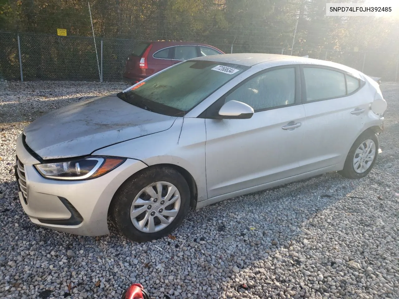 2018 Hyundai Elantra Se VIN: 5NPD74LF0JH392485 Lot: 77268634