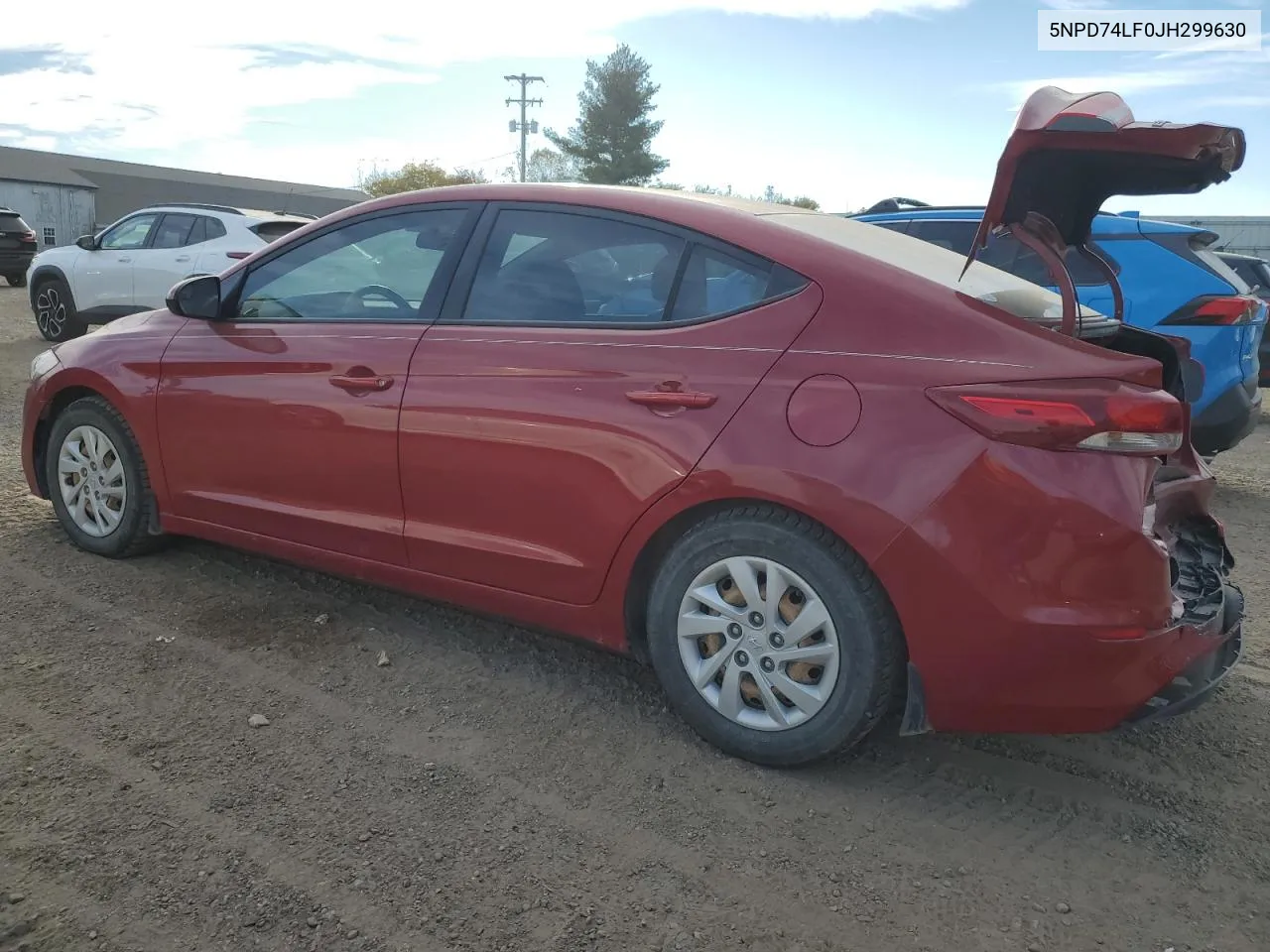 5NPD74LF0JH299630 2018 Hyundai Elantra Se