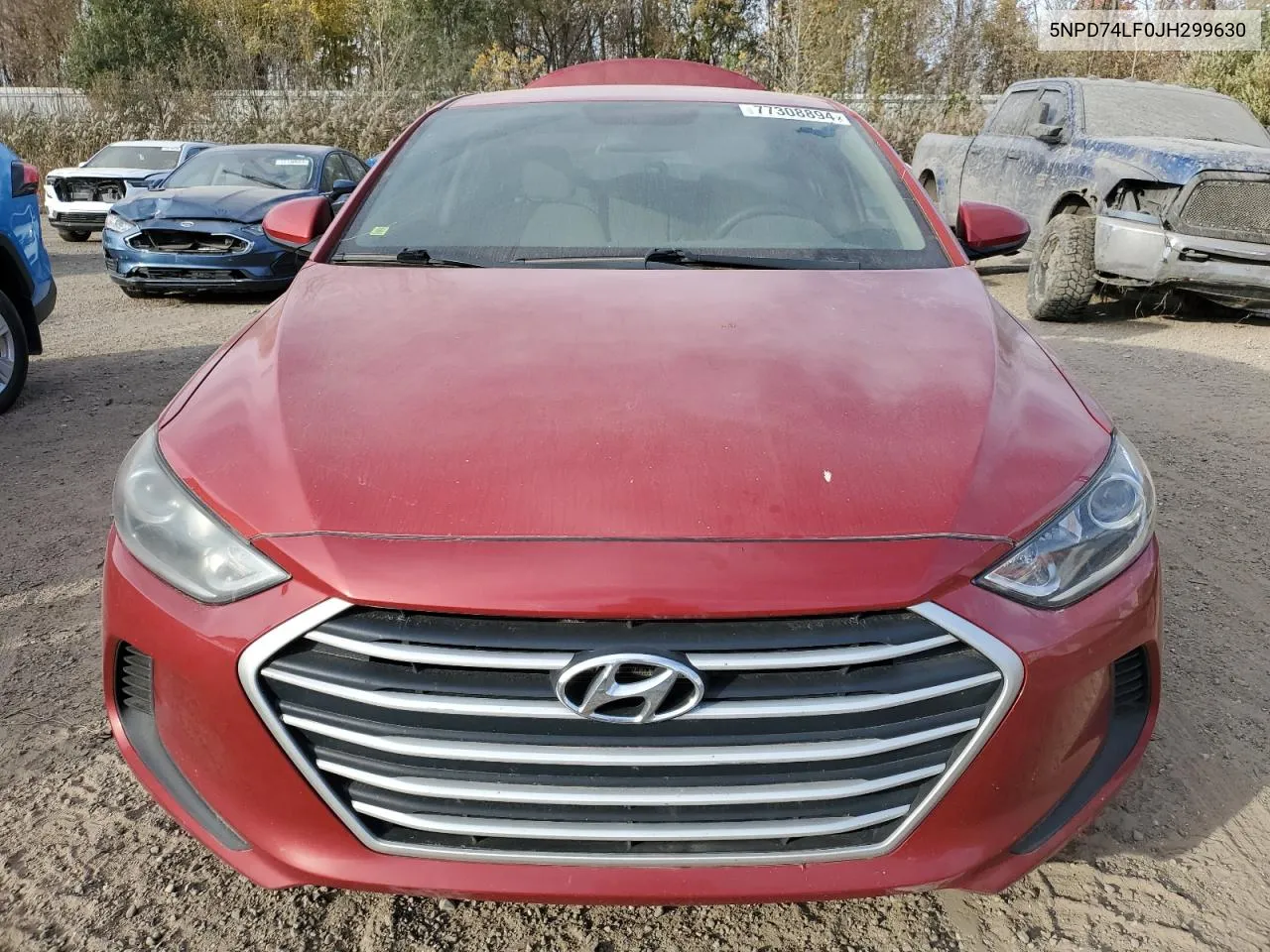 5NPD74LF0JH299630 2018 Hyundai Elantra Se