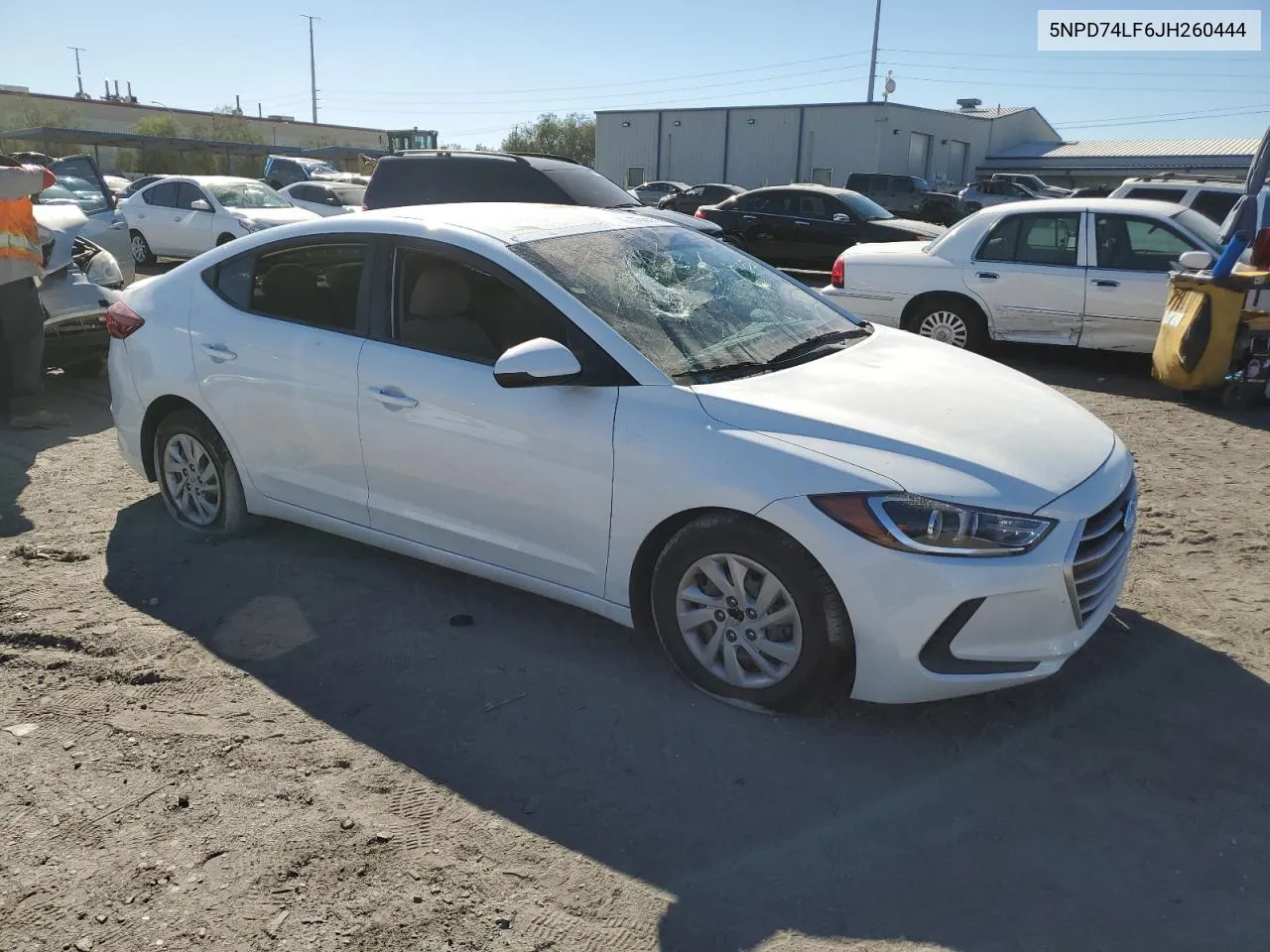 2018 Hyundai Elantra Se VIN: 5NPD74LF6JH260444 Lot: 77463714