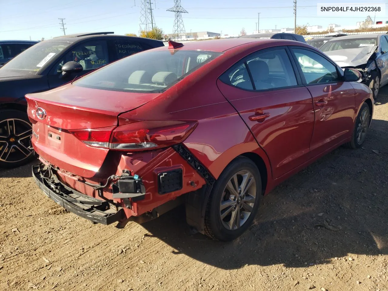 2018 Hyundai Elantra Sel VIN: 5NPD84LF4JH292368 Lot: 77560764