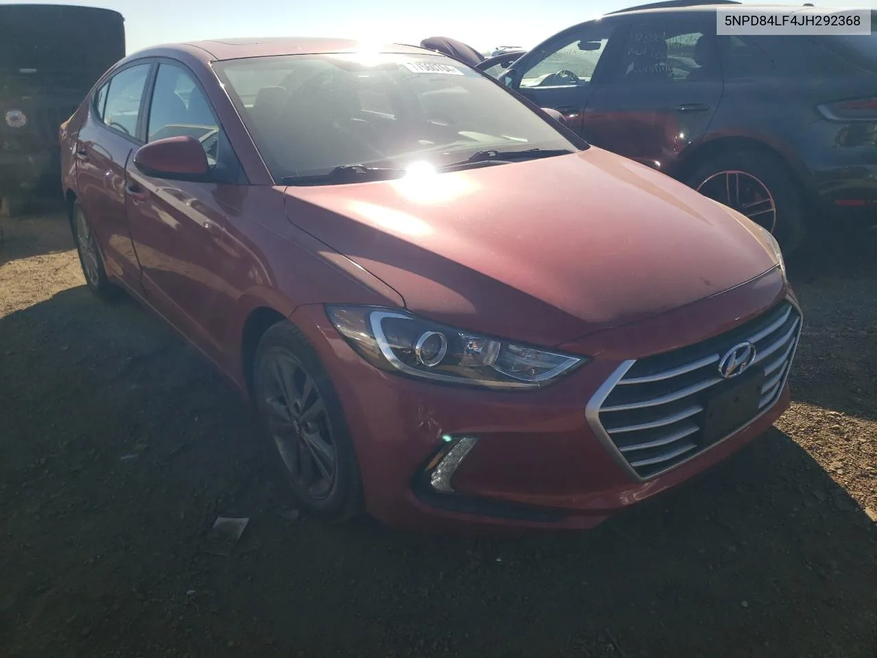 2018 Hyundai Elantra Sel VIN: 5NPD84LF4JH292368 Lot: 77560764