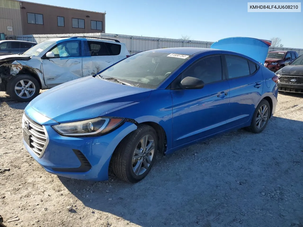 2018 Hyundai Elantra Sel VIN: KMHD84LF4JU608210 Lot: 81880754