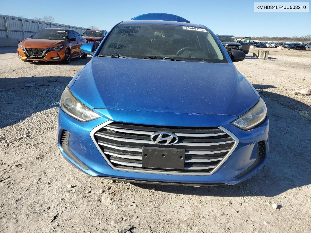 2018 Hyundai Elantra Sel VIN: KMHD84LF4JU608210 Lot: 81880754