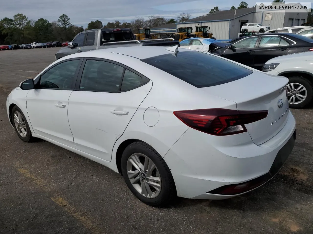 2019 Hyundai Elantra Sel VIN: 5NPD84LF9KH477209 Lot: 38494624