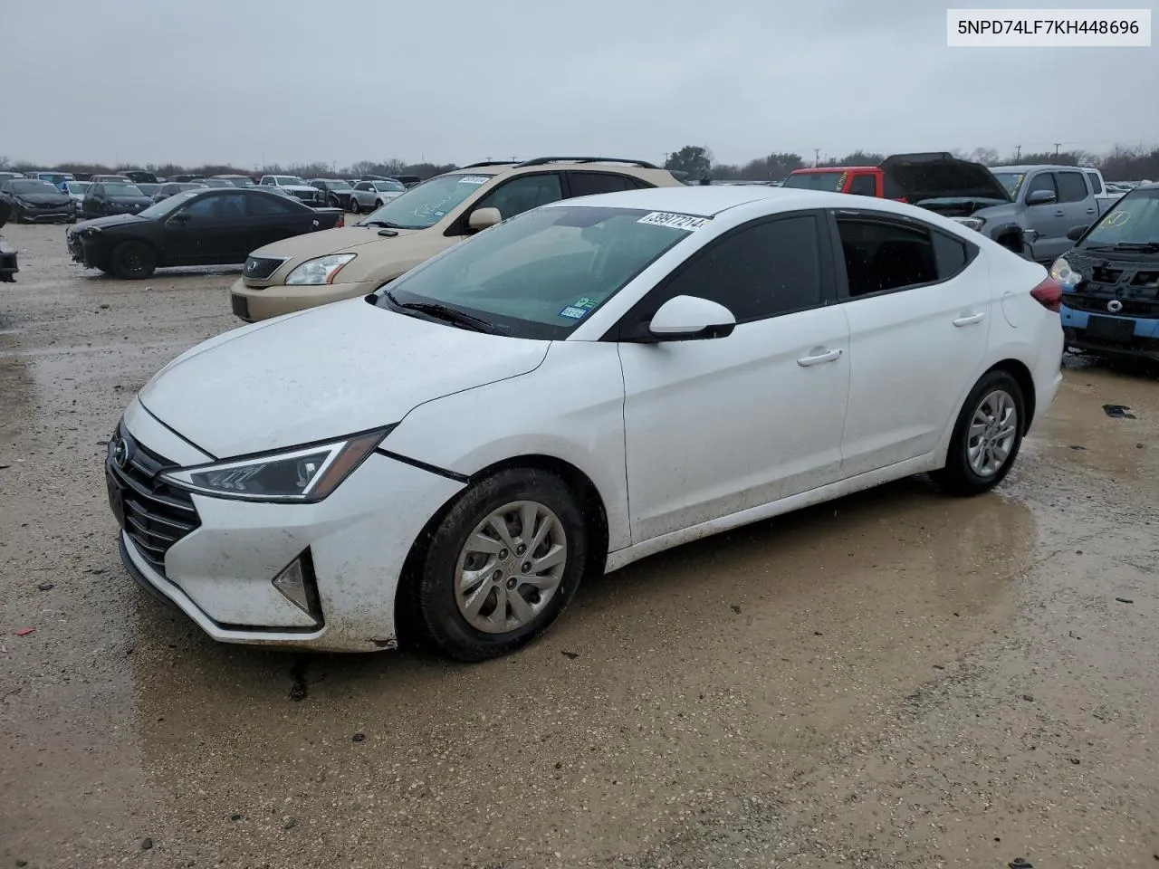 2019 Hyundai Elantra Se VIN: 5NPD74LF7KH448696 Lot: 39977214