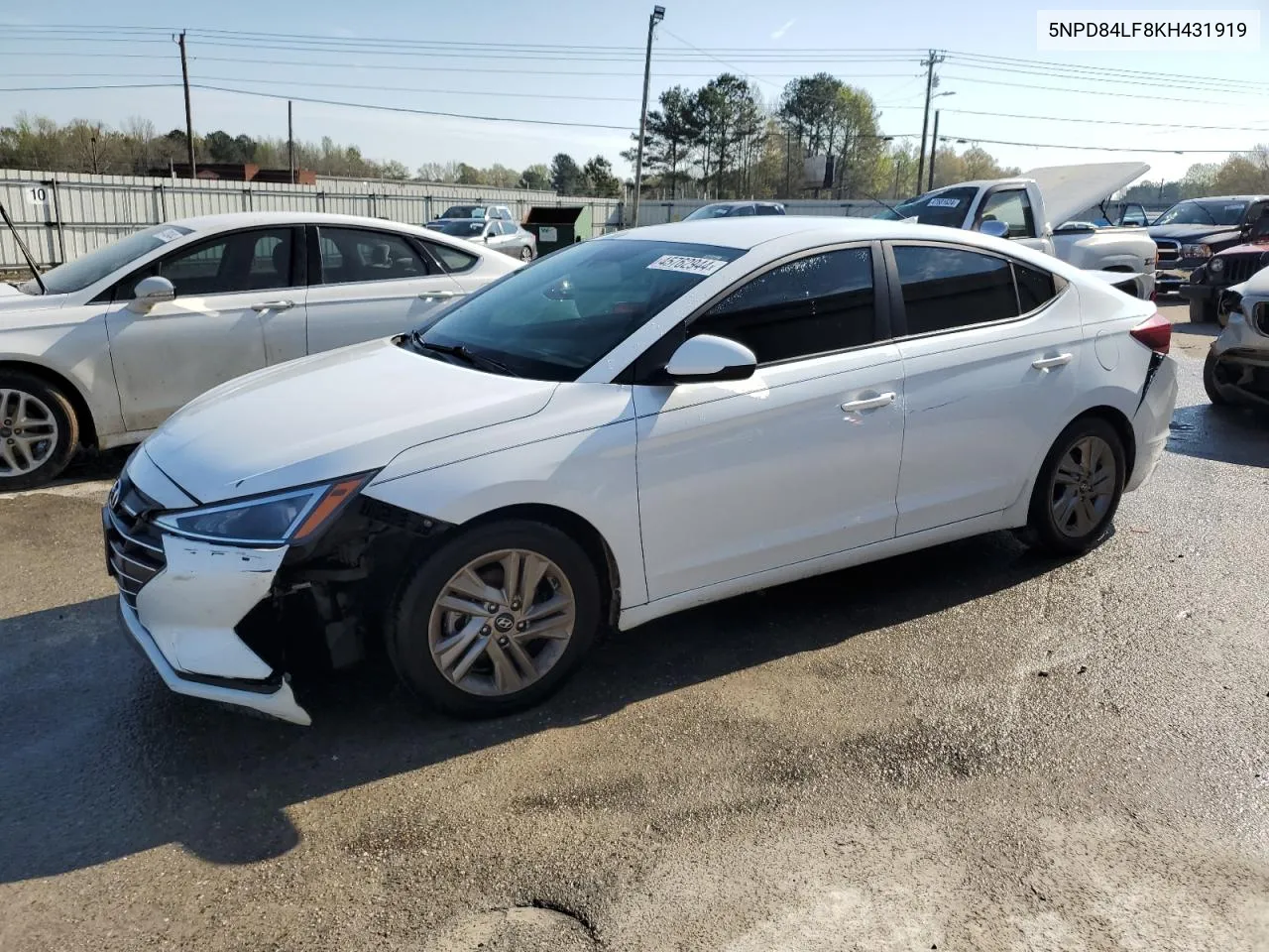 2019 Hyundai Elantra Sel VIN: 5NPD84LF8KH431919 Lot: 45762944