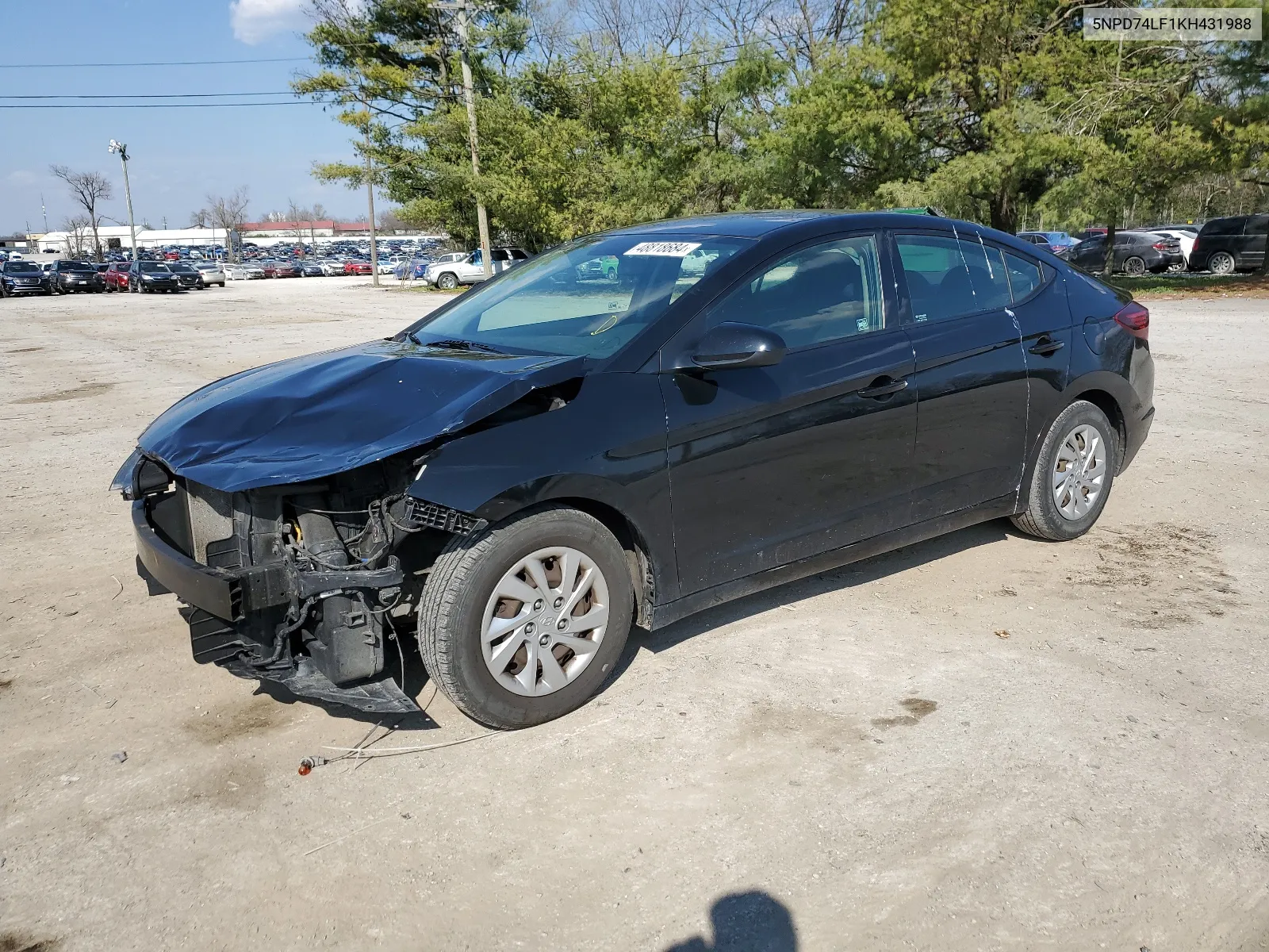 2019 Hyundai Elantra Se VIN: 5NPD74LF1KH431988 Lot: 48818684