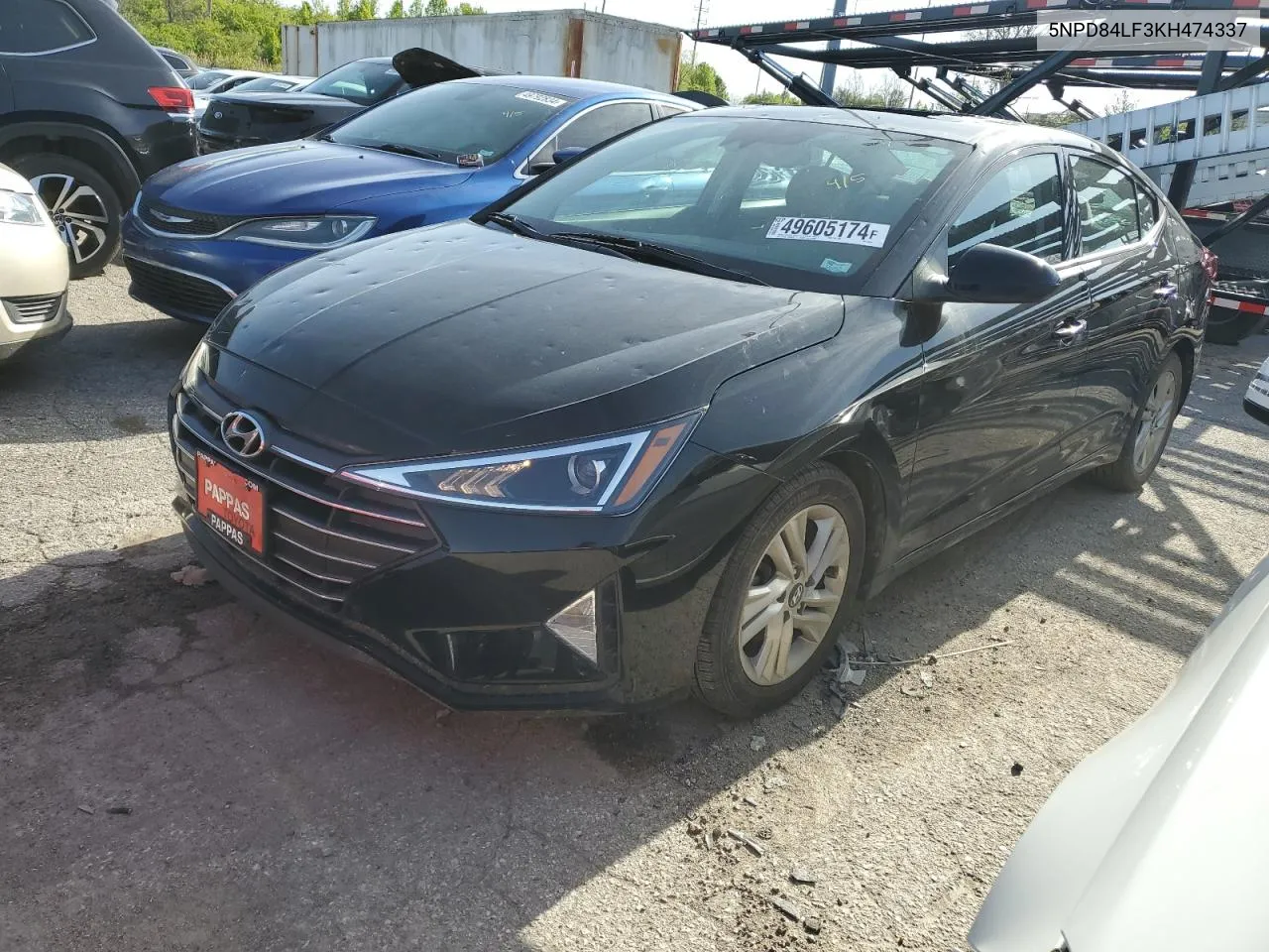 2019 Hyundai Elantra Sel VIN: 5NPD84LF3KH474337 Lot: 49605174