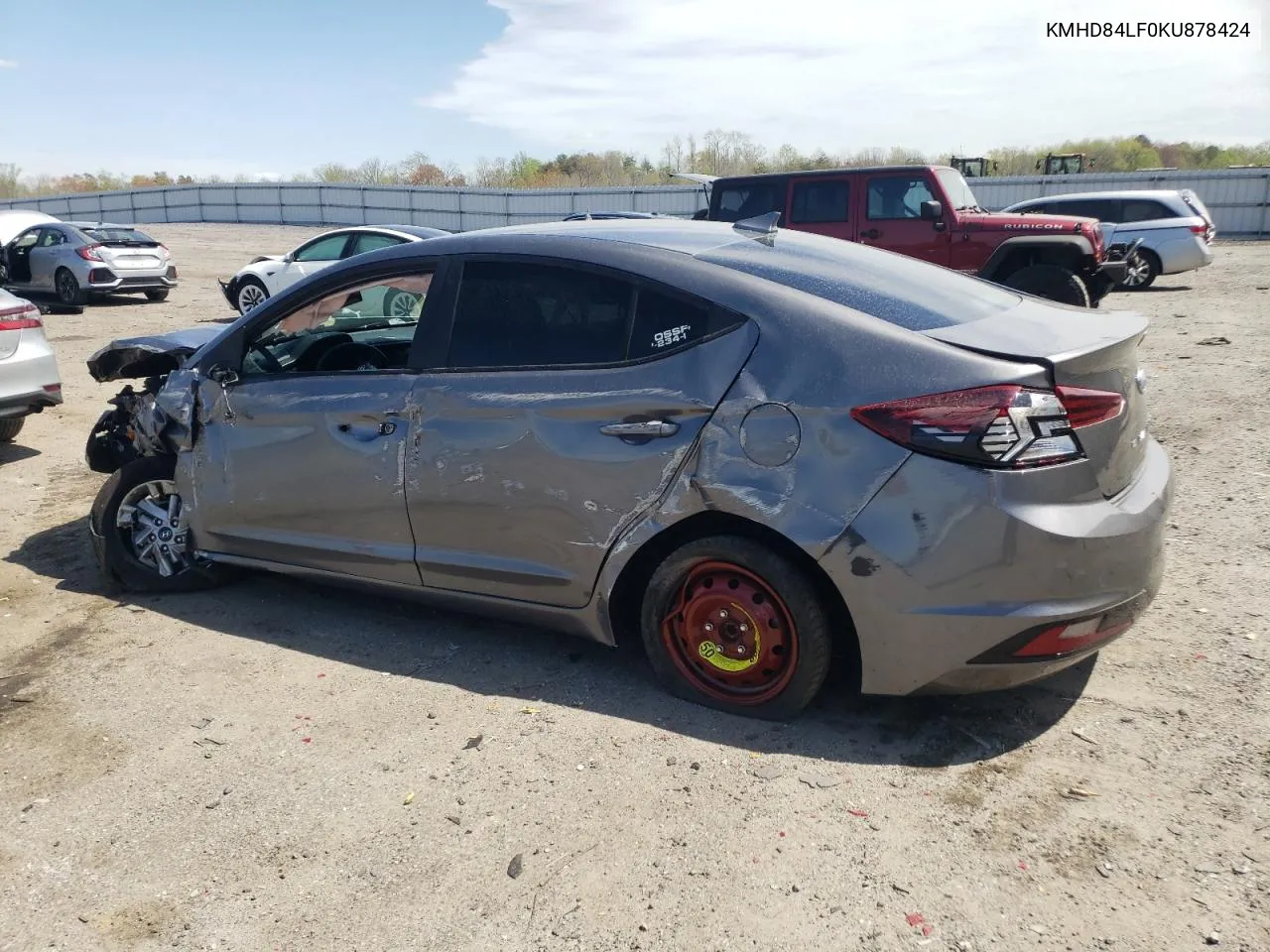 2019 Hyundai Elantra Sel VIN: KMHD84LF0KU878424 Lot: 50525714