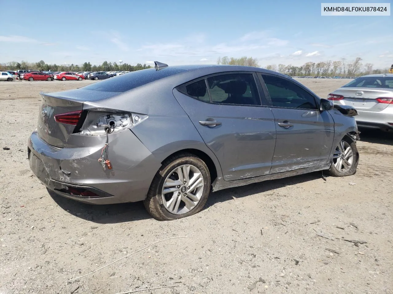 2019 Hyundai Elantra Sel VIN: KMHD84LF0KU878424 Lot: 50525714