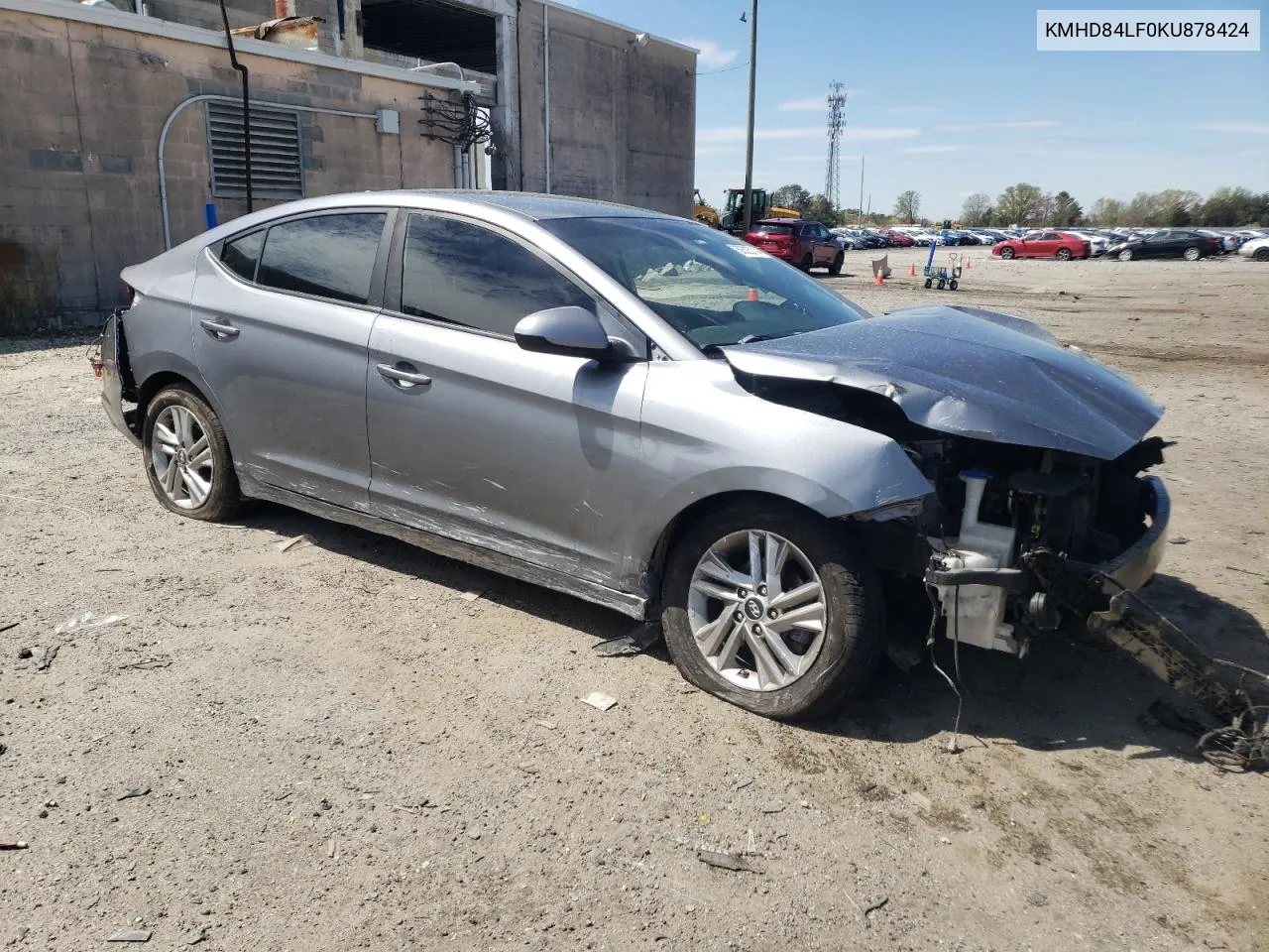 2019 Hyundai Elantra Sel VIN: KMHD84LF0KU878424 Lot: 50525714