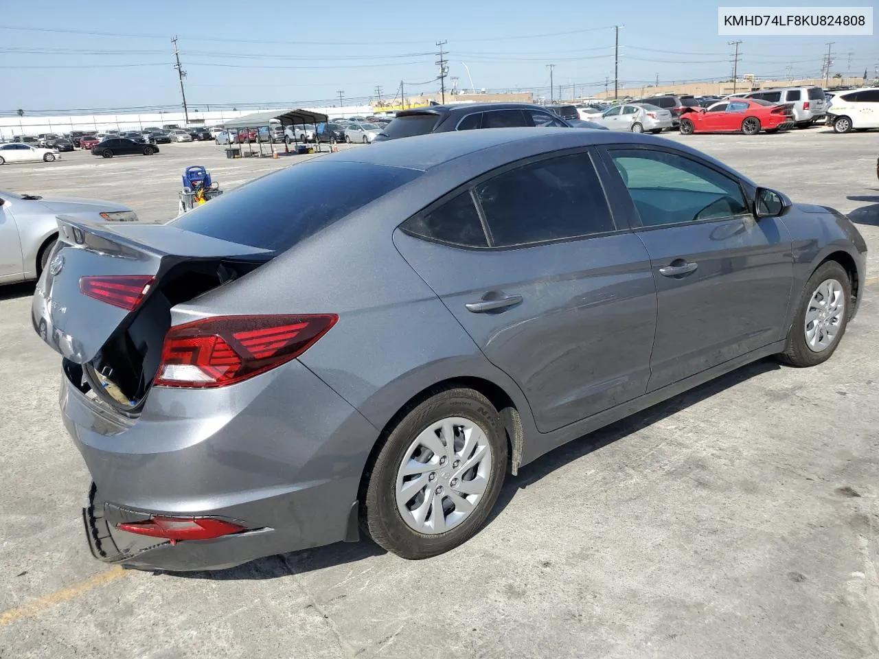 KMHD74LF8KU824808 2019 Hyundai Elantra Se