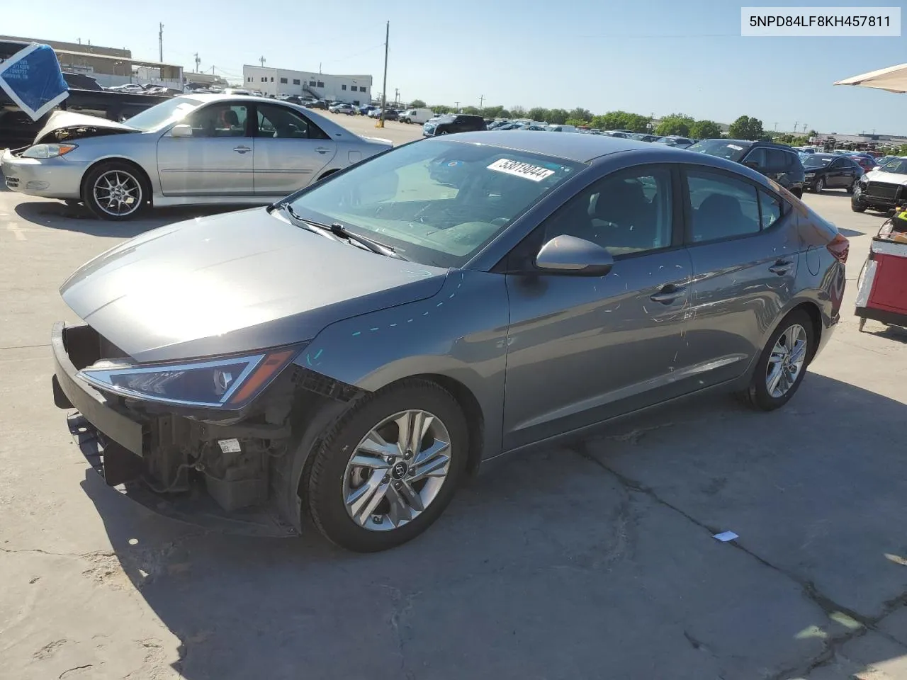 2019 Hyundai Elantra Sel VIN: 5NPD84LF8KH457811 Lot: 53019044