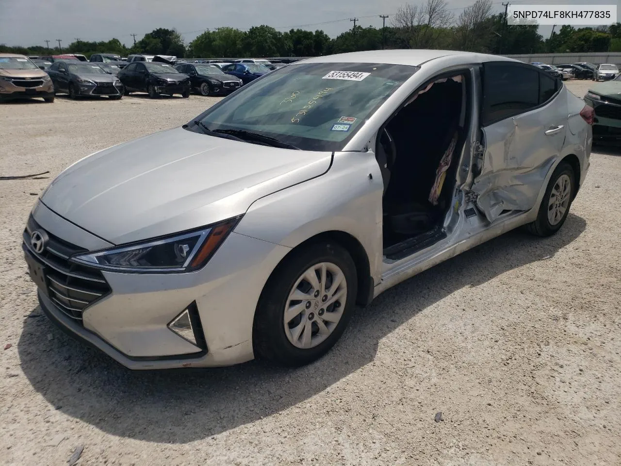 5NPD74LF8KH477835 2019 Hyundai Elantra Se