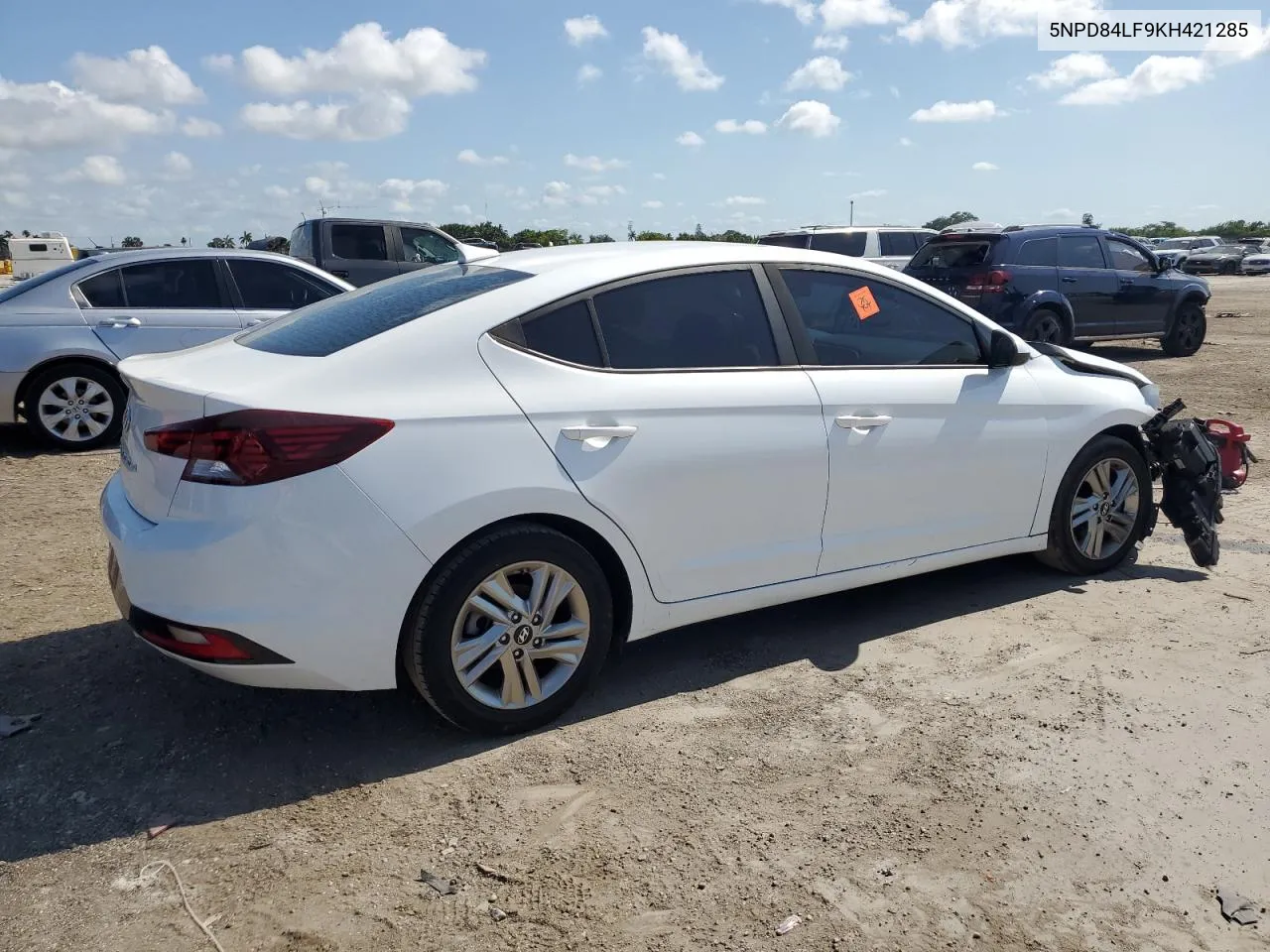 2019 Hyundai Elantra Sel VIN: 5NPD84LF9KH421285 Lot: 53660404