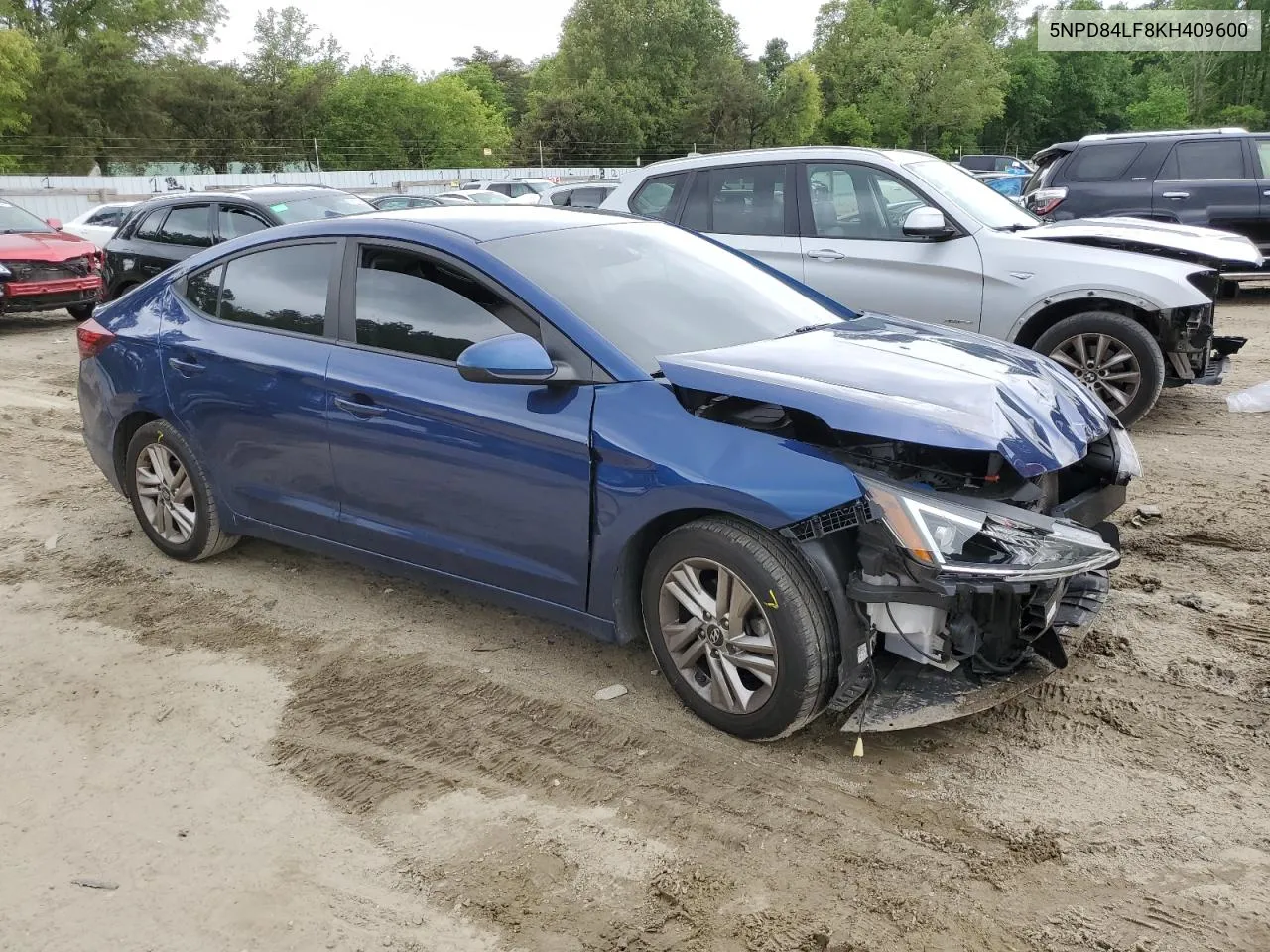 2019 Hyundai Elantra Sel VIN: 5NPD84LF8KH409600 Lot: 53761264