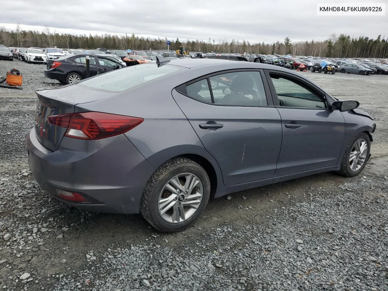 2019 Hyundai Elantra Sel VIN: KMHD84LF6KU869226 Lot: 53955874