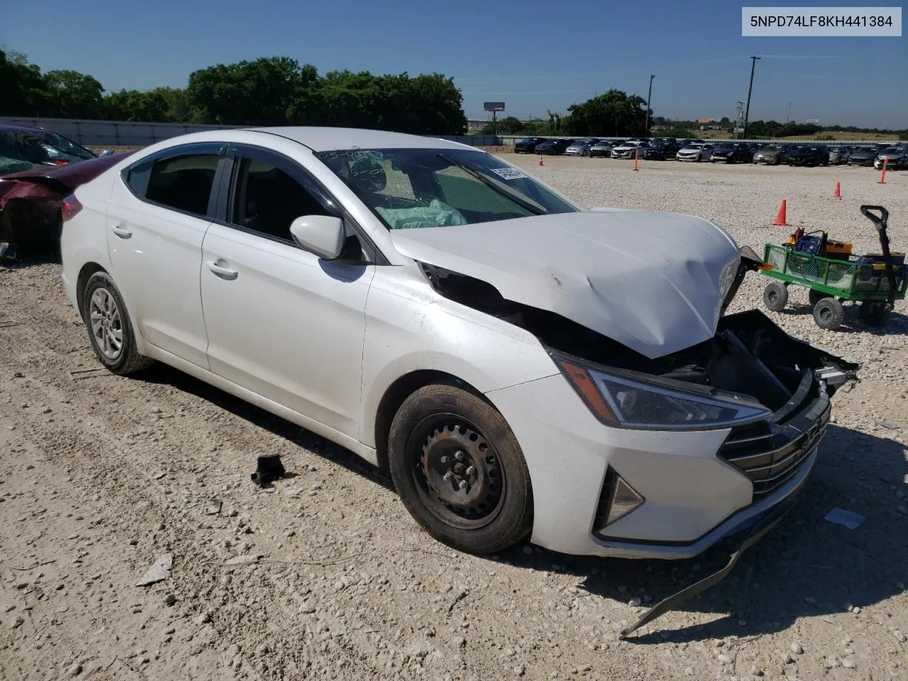 2019 Hyundai Elantra Se VIN: 5NPD74LF8KH441384 Lot: 54530514