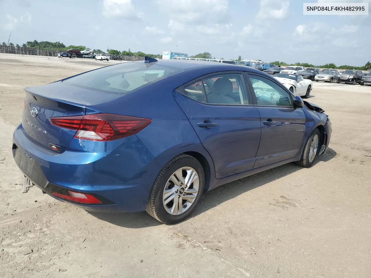 2019 Hyundai Elantra Sel VIN: 5NPD84LF4KH482995 Lot: 54667184