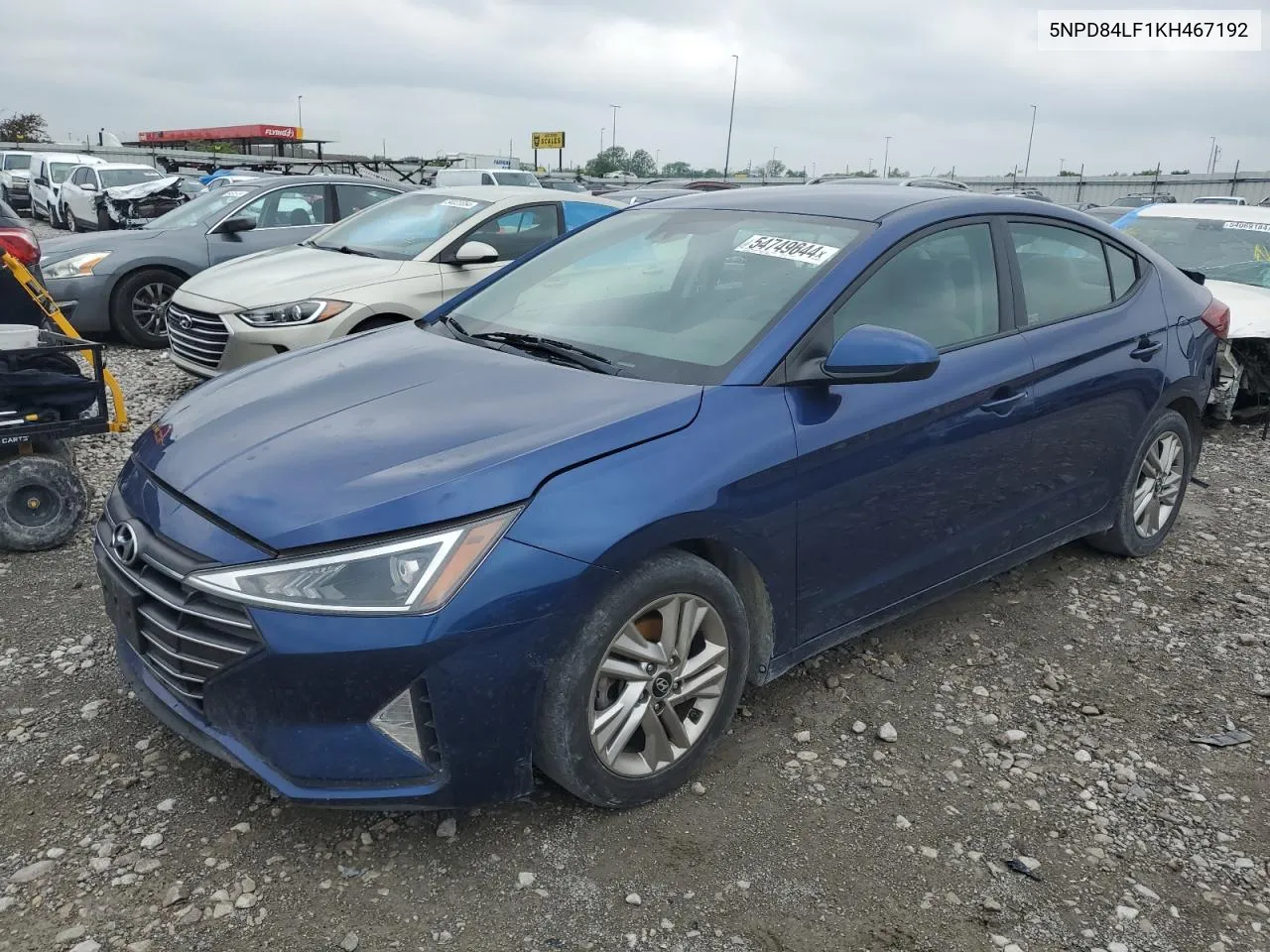 2019 Hyundai Elantra Sel VIN: 5NPD84LF1KH467192 Lot: 54749644