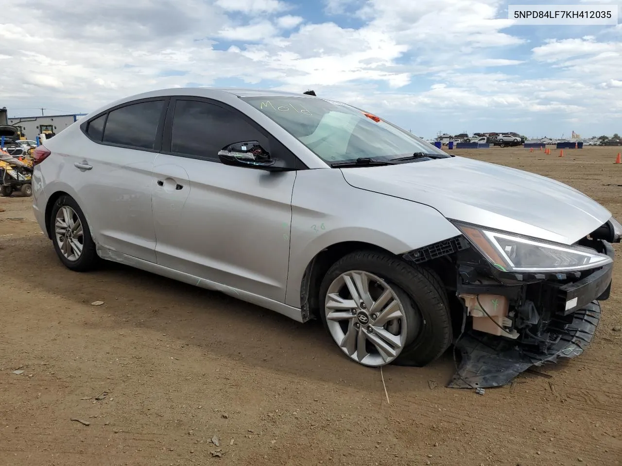 2019 Hyundai Elantra Sel VIN: 5NPD84LF7KH412035 Lot: 57150654