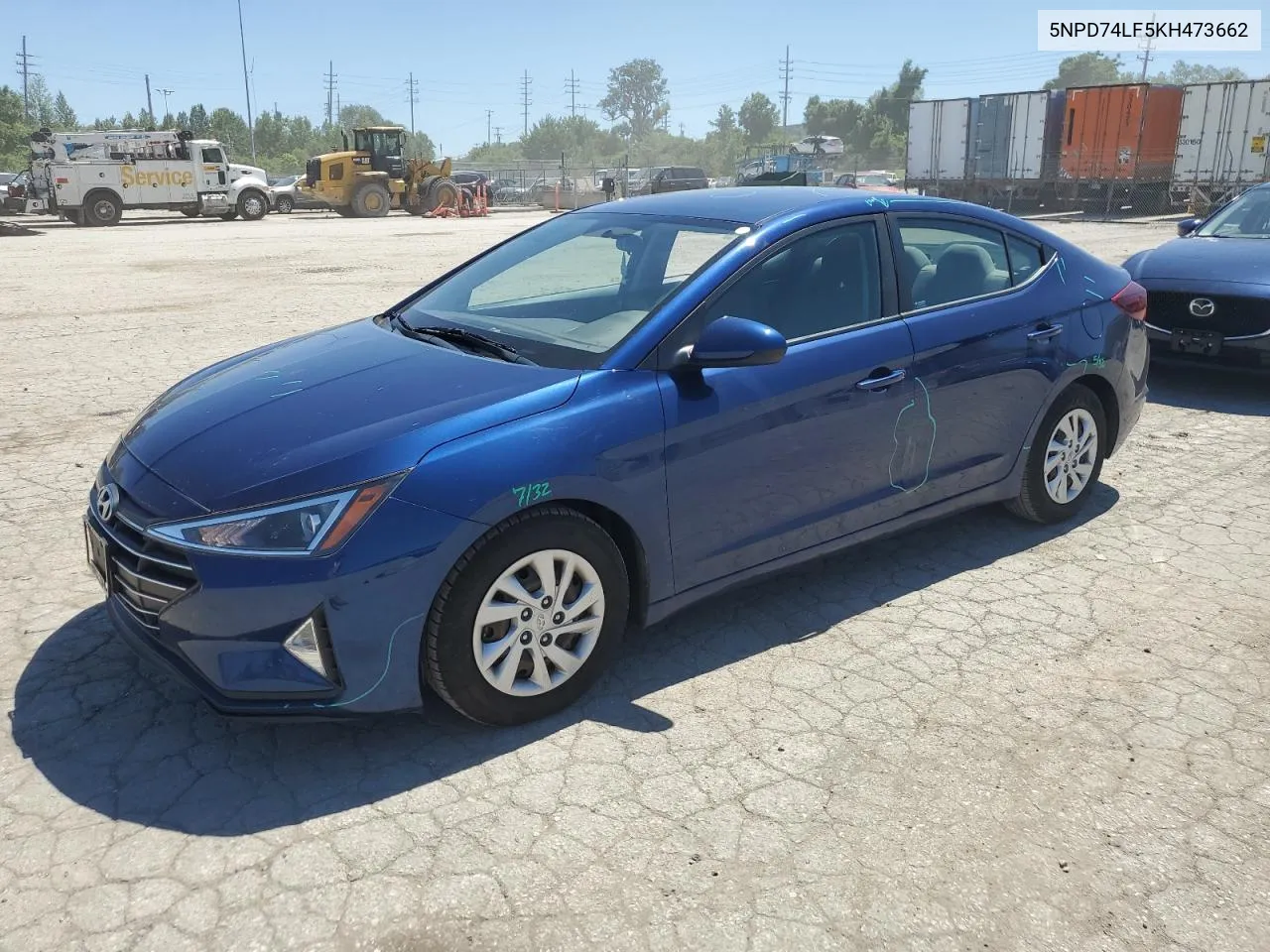 2019 Hyundai Elantra Se VIN: 5NPD74LF5KH473662 Lot: 57965804