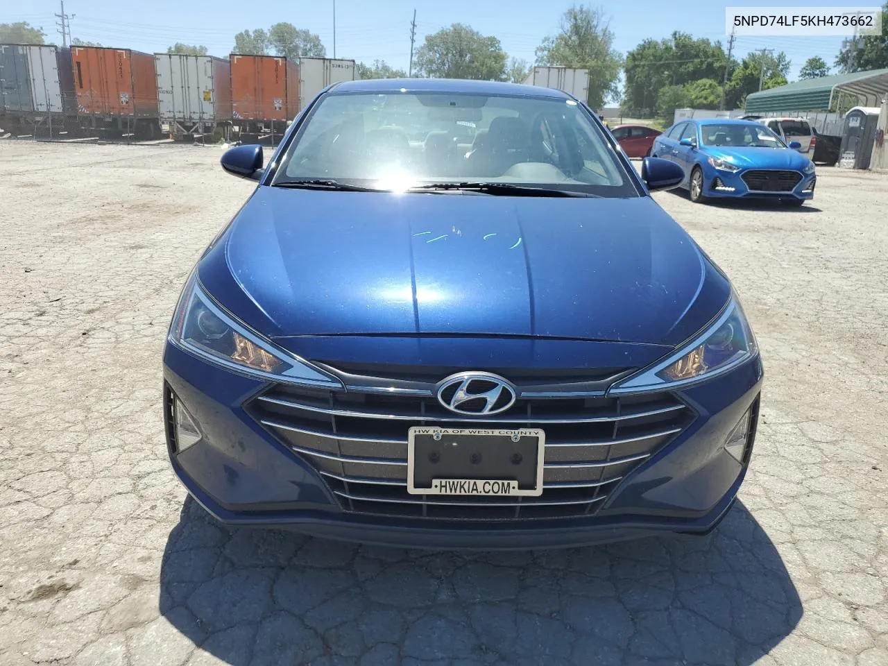 2019 Hyundai Elantra Se VIN: 5NPD74LF5KH473662 Lot: 57965804