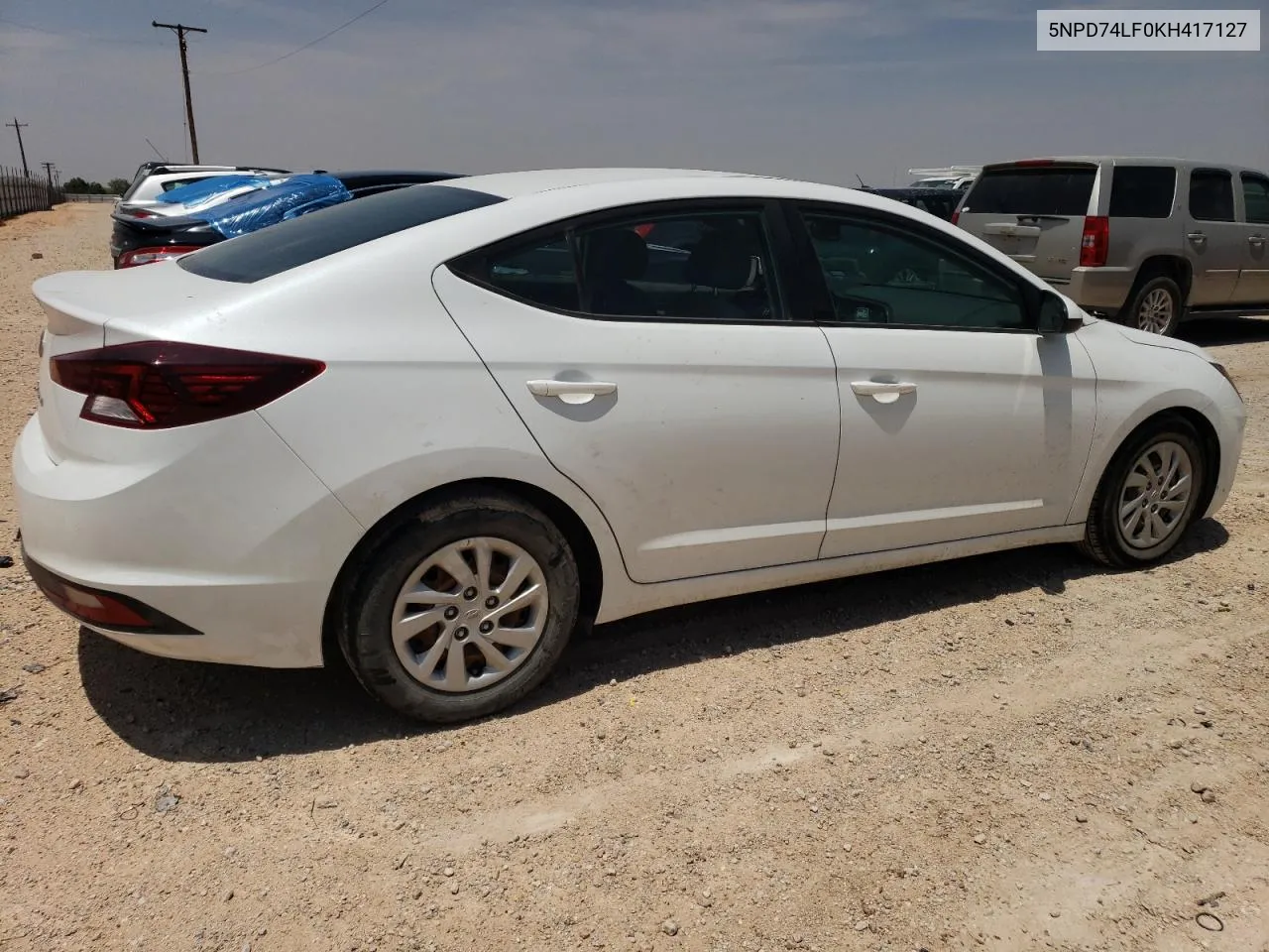 2019 Hyundai Elantra Se VIN: 5NPD74LF0KH417127 Lot: 58176424