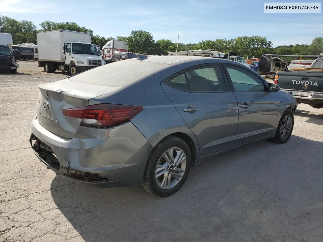 KMHD84LFXKU745735 2019 Hyundai Elantra Sel