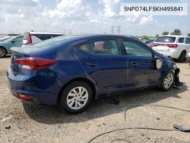 5NPD74LF5KH495841 2019 Hyundai Elantra Se