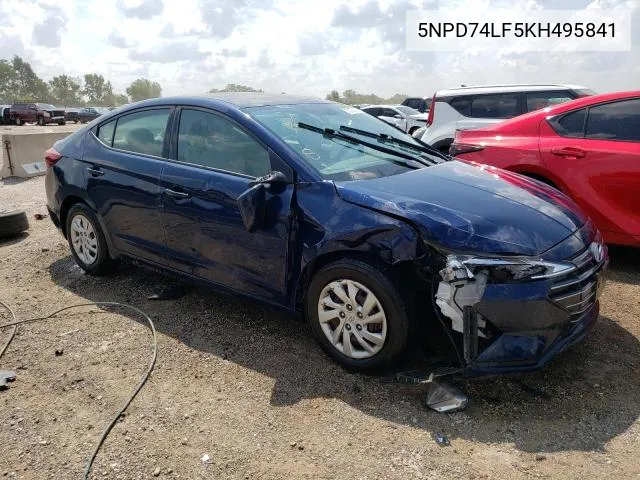 5NPD74LF5KH495841 2019 Hyundai Elantra Se