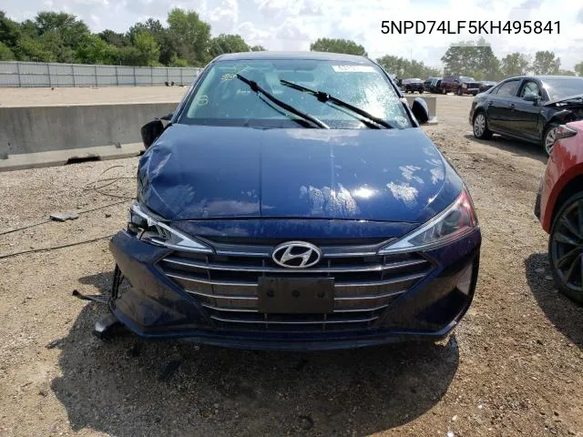 5NPD74LF5KH495841 2019 Hyundai Elantra Se