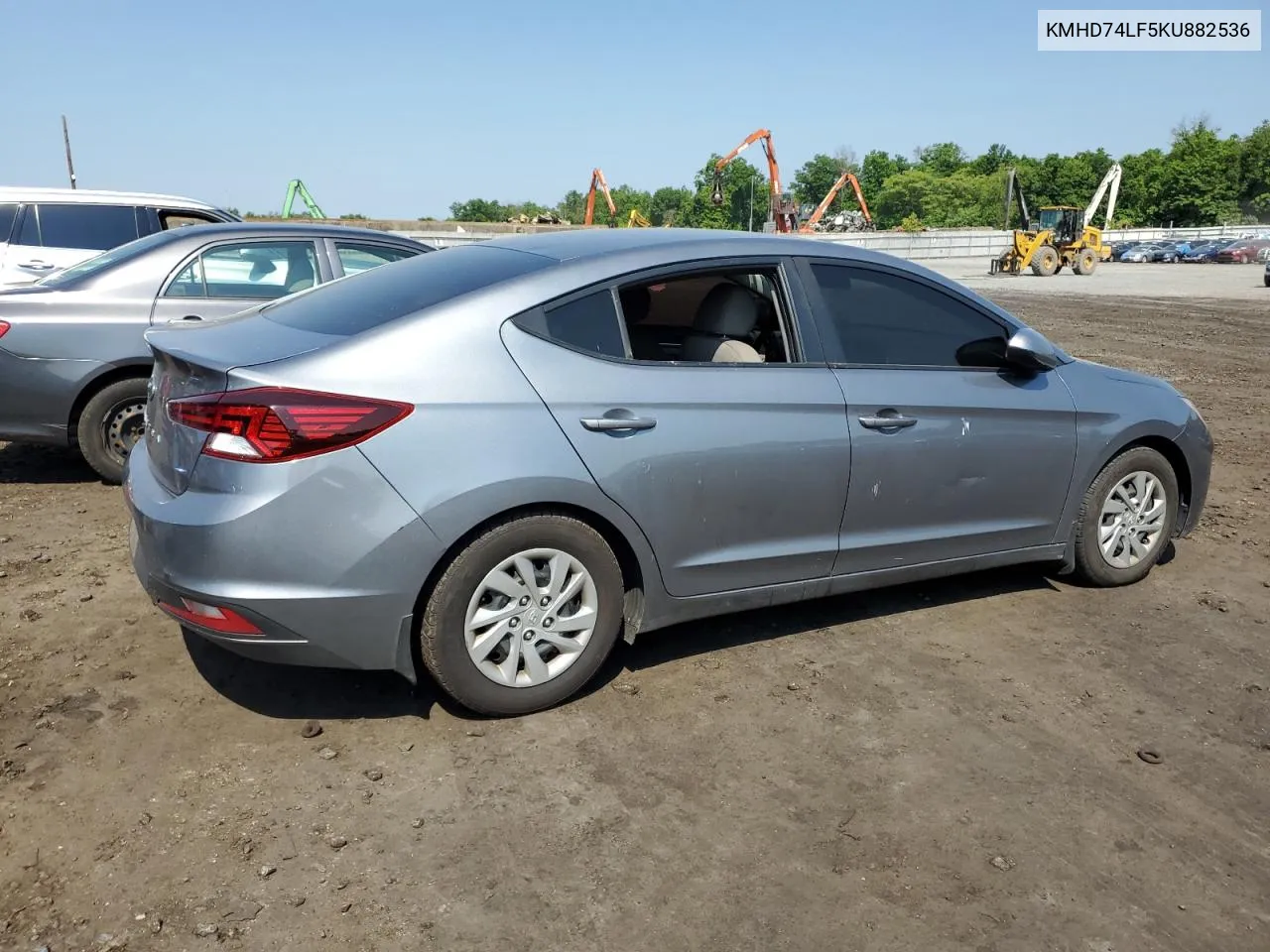 2019 Hyundai Elantra Se VIN: KMHD74LF5KU882536 Lot: 59128754