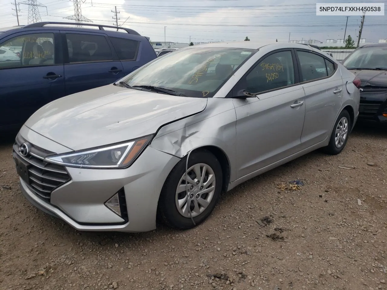 2019 Hyundai Elantra Se VIN: 5NPD74LFXKH450538 Lot: 59154784