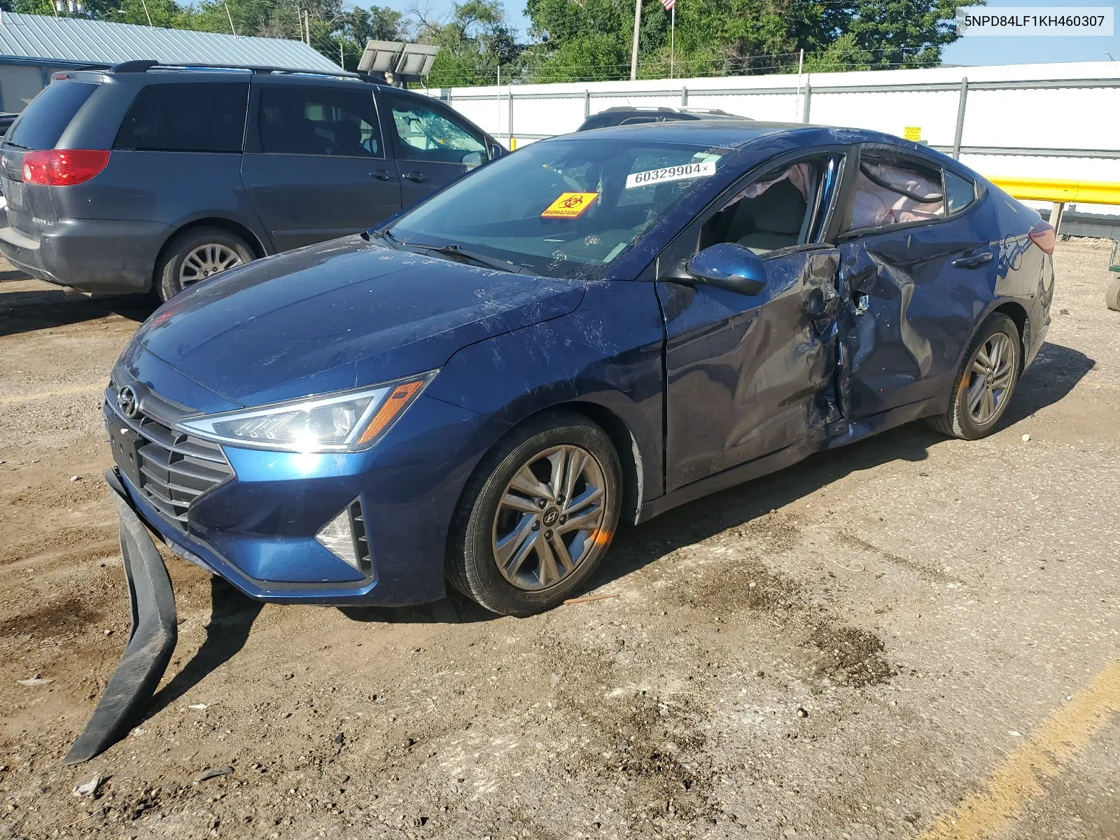 2019 Hyundai Elantra Sel VIN: 5NPD84LF1KH460307 Lot: 60329904