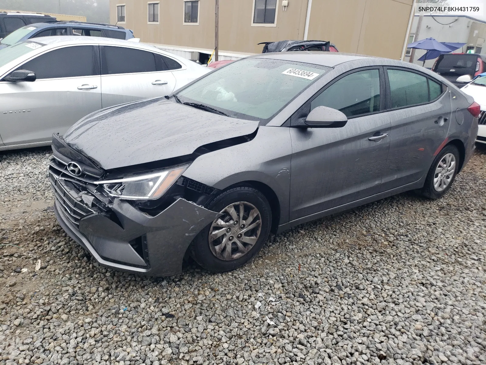 2019 Hyundai Elantra Se VIN: 5NPD74LF8KH431759 Lot: 60453894