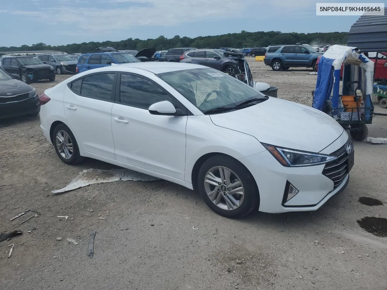 2019 Hyundai Elantra Sel VIN: 5NPD84LF9KH495645 Lot: 60673054