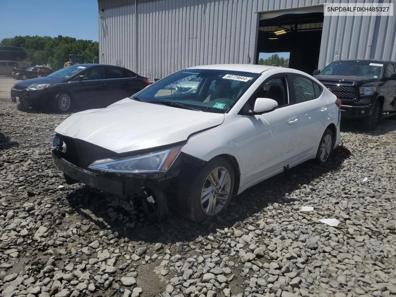 2019 Hyundai Elantra Sel VIN: 5NPD84LF0KH485327 Lot: 60729644