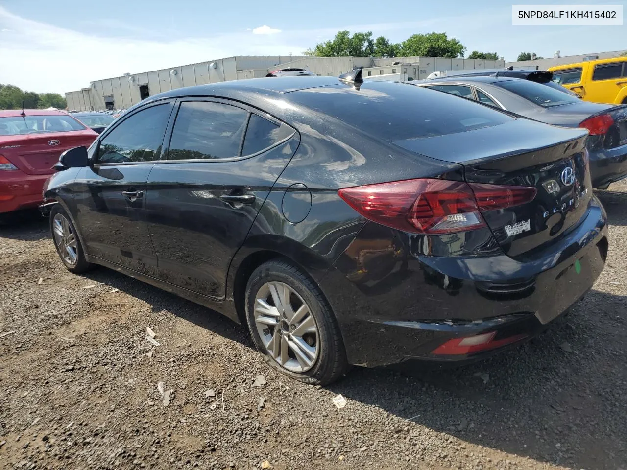 2019 Hyundai Elantra Sel VIN: 5NPD84LF1KH415402 Lot: 61429584