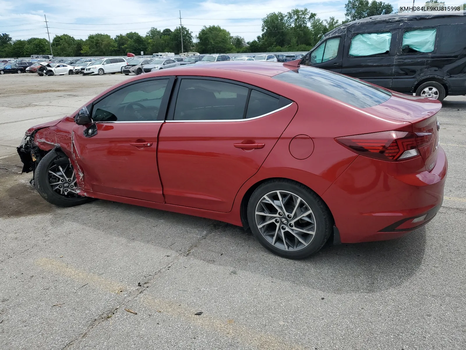 2019 Hyundai Elantra Sel VIN: KMHD84LF9KU815998 Lot: 61593404