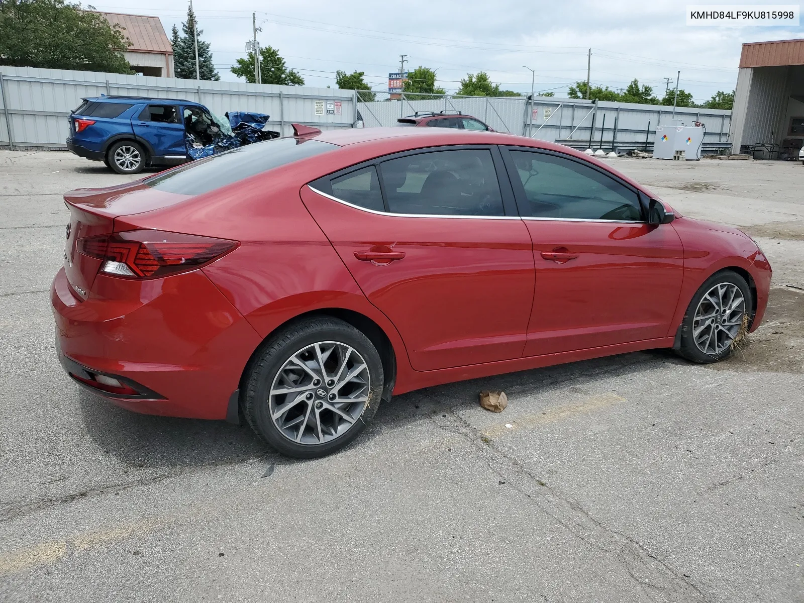 2019 Hyundai Elantra Sel VIN: KMHD84LF9KU815998 Lot: 61593404