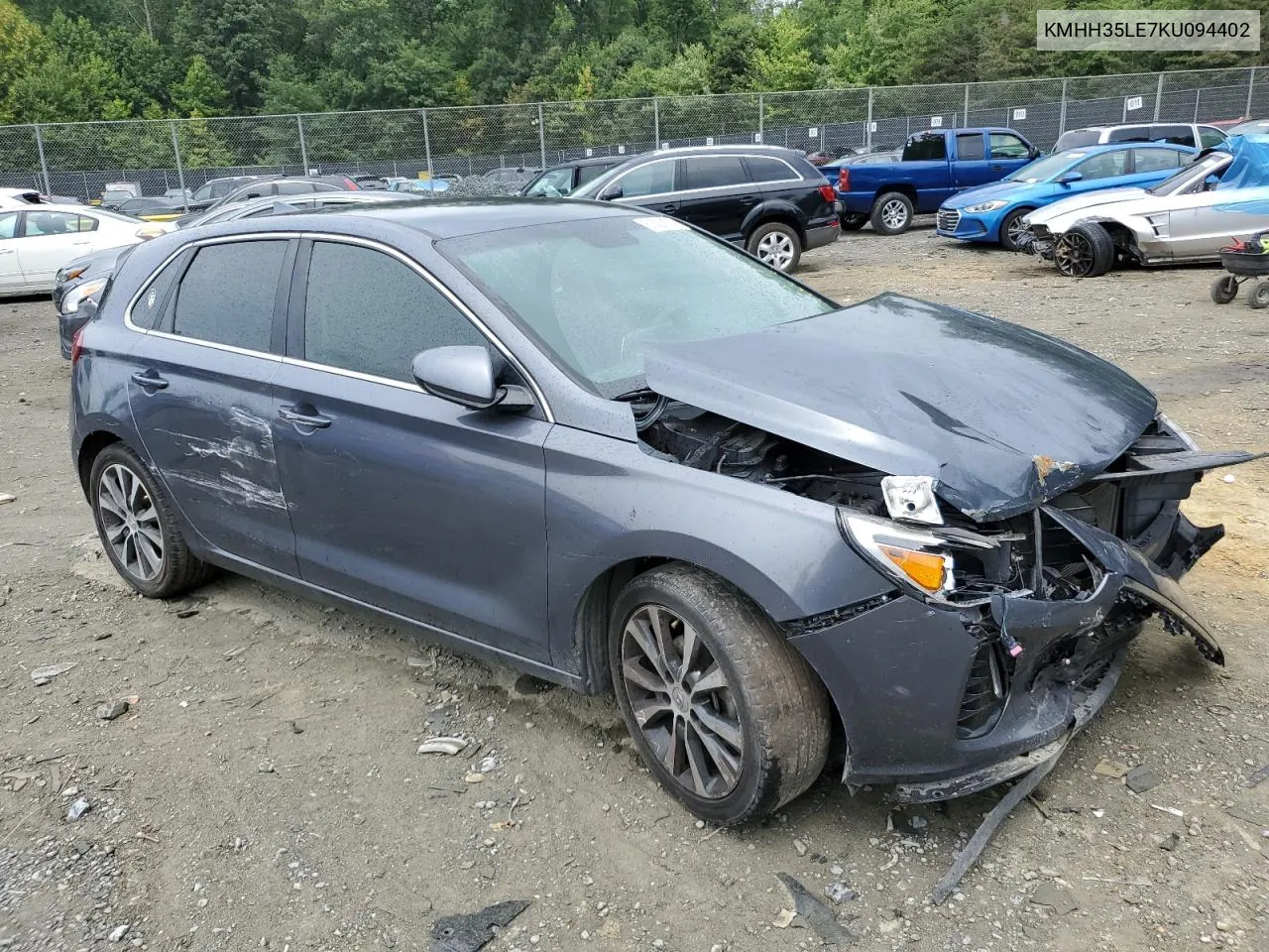 2019 Hyundai Elantra Gt VIN: KMHH35LE7KU094402 Lot: 61629874