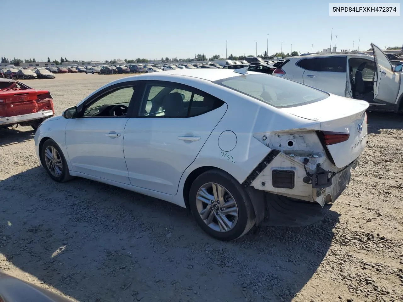 2019 Hyundai Elantra Sel VIN: 5NPD84LFXKH472374 Lot: 61789034