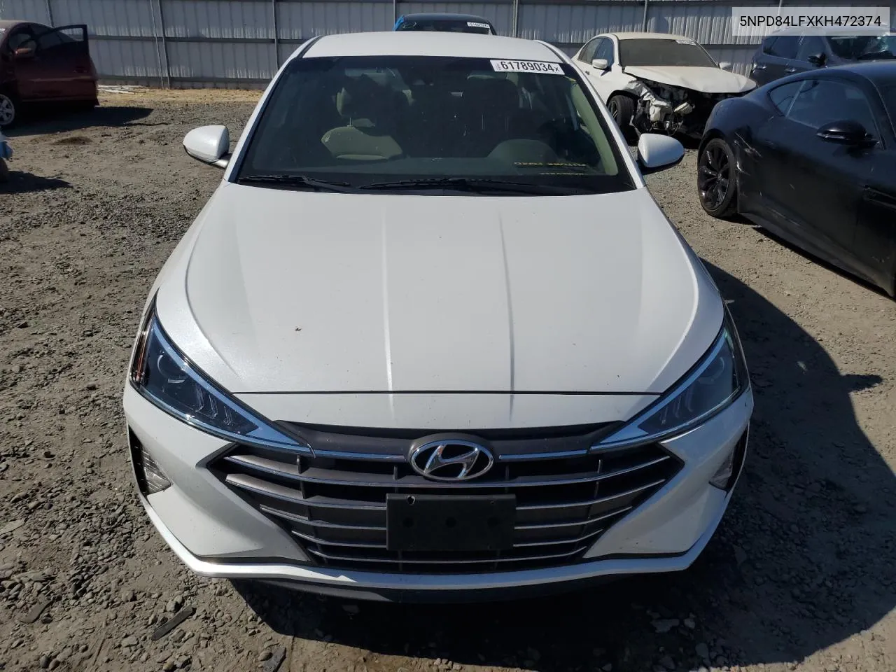 2019 Hyundai Elantra Sel VIN: 5NPD84LFXKH472374 Lot: 61789034