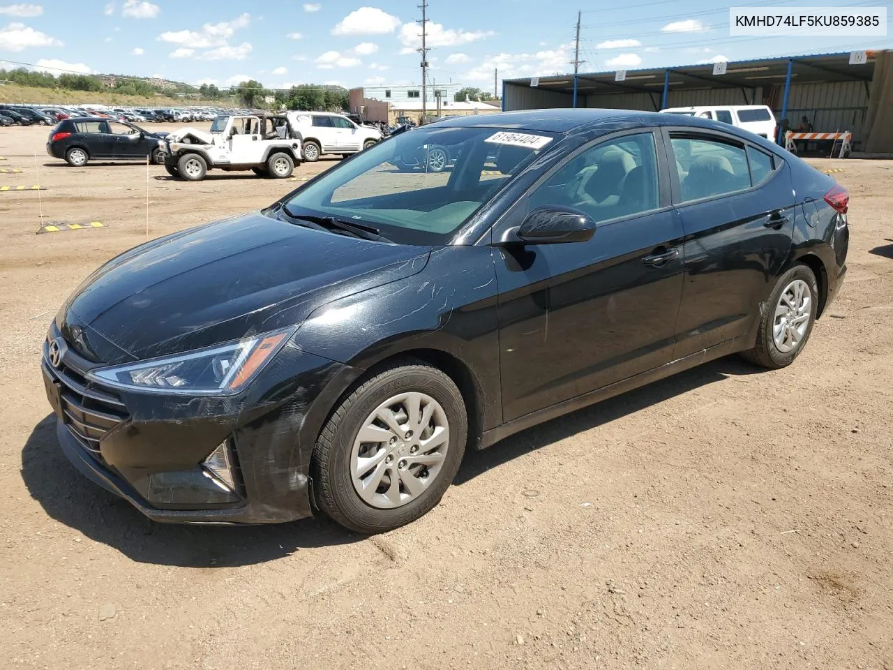 2019 Hyundai Elantra Se VIN: KMHD74LF5KU859385 Lot: 61964404