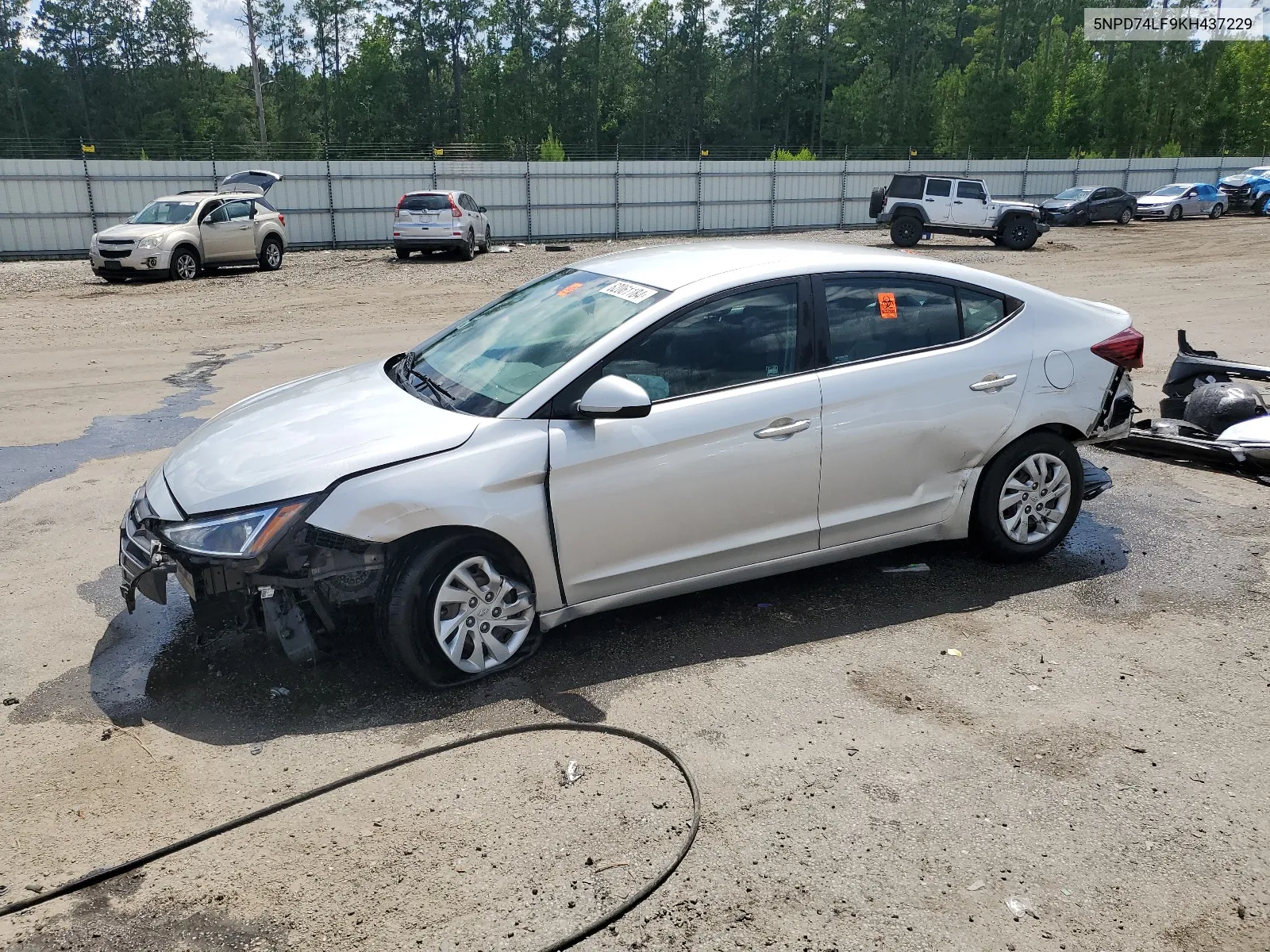 2019 Hyundai Elantra Se VIN: 5NPD74LF9KH437229 Lot: 62061184