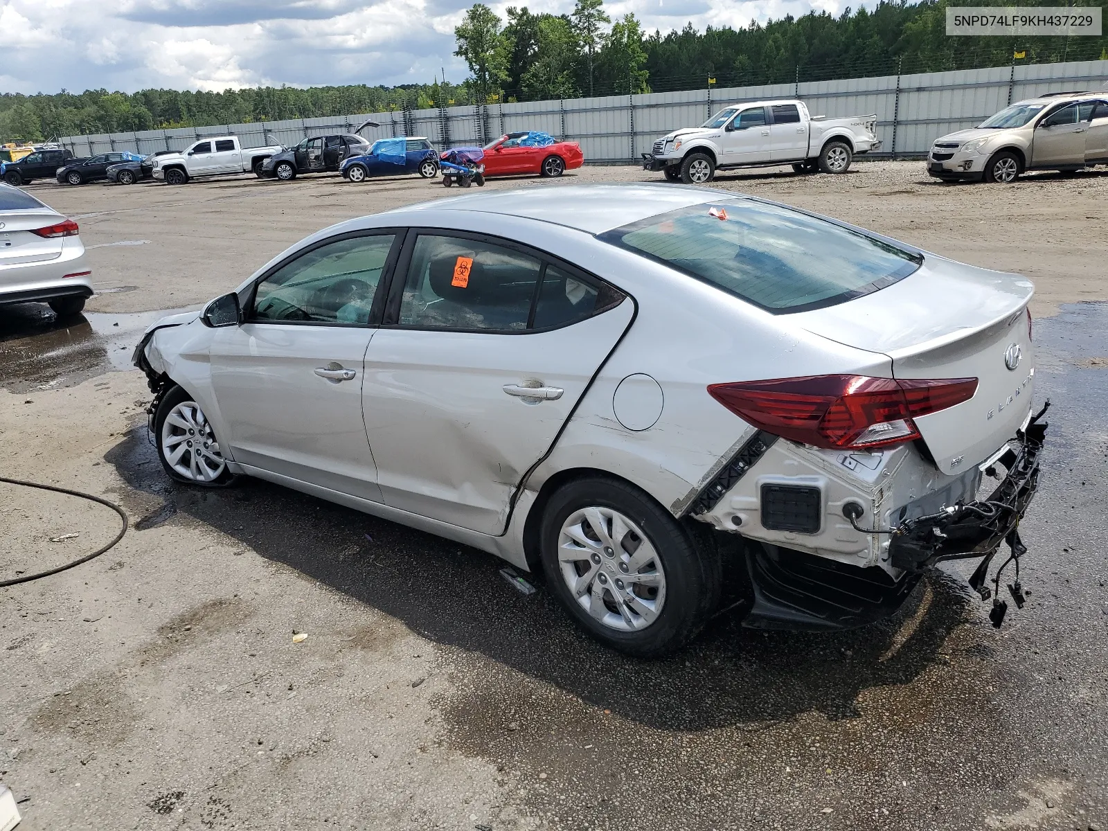 2019 Hyundai Elantra Se VIN: 5NPD74LF9KH437229 Lot: 62061184