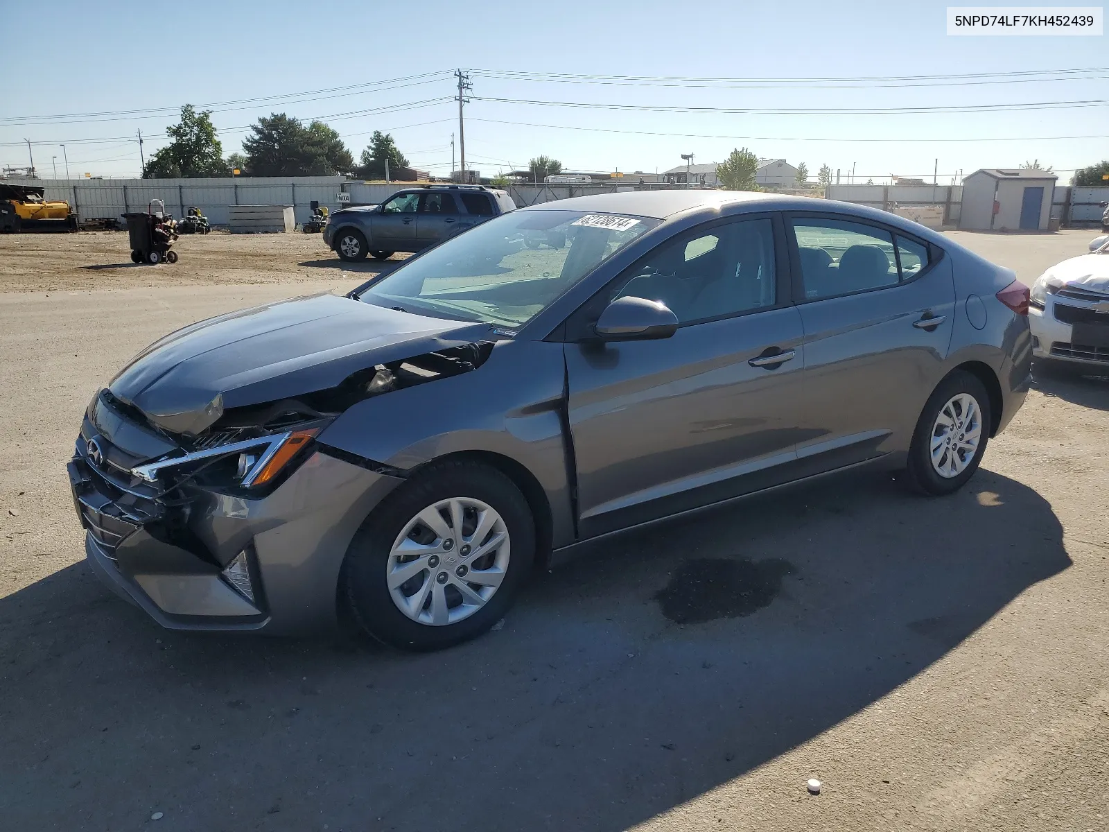 2019 Hyundai Elantra Se VIN: 5NPD74LF7KH452439 Lot: 62128614